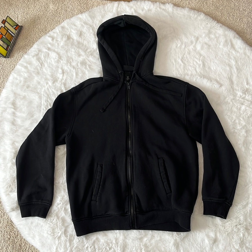 H&M unisex black zipper